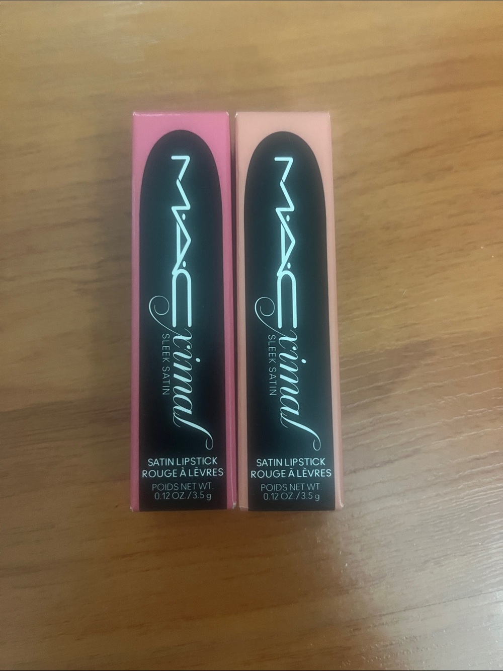 MACximal Sleek Satin Lipstick Duo from MAC — Fleshpot & Brave